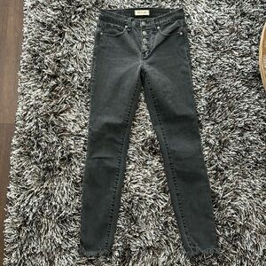 Madewell 9” High-Rise Skinny Frayed Jeans